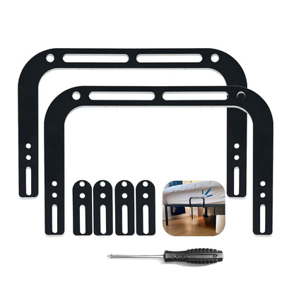 Anti Non Slip Mattress Retainer Bar Holder in Place Mattress Slide Stoppers Metal Bed Gripper to Prevent Sliding Footboard（Big-2pcs）