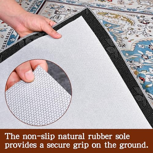 Rug Pad Waterproof Non-Slip 6x9 ft, 1/8" Thick Felt Cushion Pad for Area Rugs – Protects Hardwood, Tile & Laminate Floors – Keeps Rugs Flat & Secure