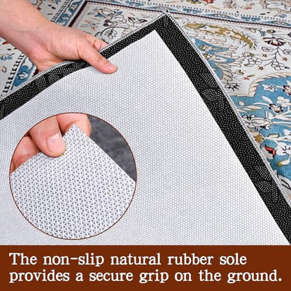 Rug Pad Waterproof Non-Slip 6x9 ft, 1/8" Thick Felt Cushion Pad for Area Rugs – Protects Hardwood, Tile & Laminate Floors – Keeps Rugs Flat & Secure