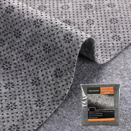 Rug Backing Fabric, Non-Slip Backing Cloth for Tufting Carpets 72"x40" | Upgrade 2mm thick tufting rug backing fabric with plum blossom non-slip pattern easy to cut Safe for hardwood floors