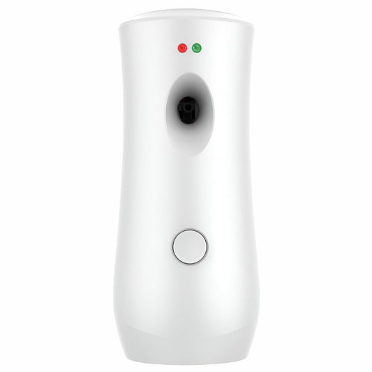 Automatic Air Freshener Spray Dispenser, White Wall Mounted or Free Standing Battery Operated Sprayer for Home or Commercial Use, 3 Auto Time Settings for Scent Release for Room/Bathroom Freshness
