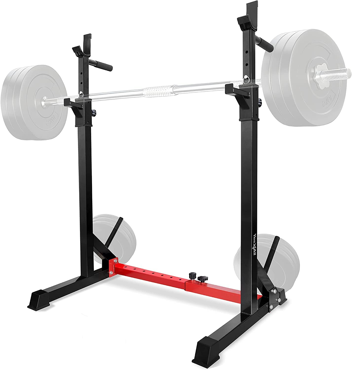 Squat Rack for Home Gym, Adjustable Barbell Stand... (Alloy Steel)