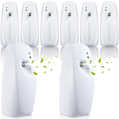 Uiifan 8 Pcs Automatic Air Freshener Spray Dispenser 8.27 x 3.15 x 3.15 Inch Wall Mounted Automatic Air Freshener Dispenser Mist Adjustable Fragrance Aerosol Spray Sprayer for Room