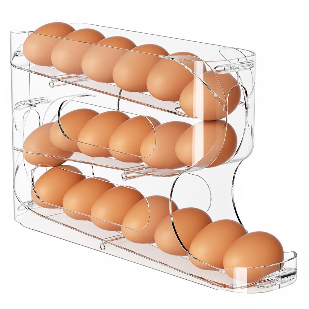 Clear FIFO Egg Holder for Fridge, Egg Dispenser fo... (‎clear)