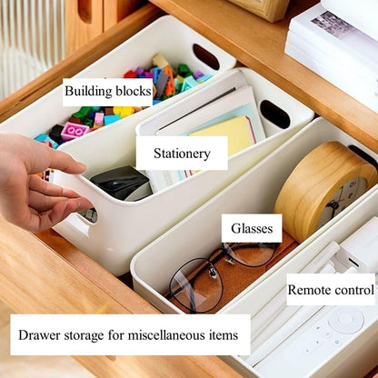 Multi-purpose small storage bins, Storing phone cases, socks, stationery,small items. PP plastic,Organizer and Storage for Sinks,Bathroom, Bedrooms, Vanity tables，Kitchens.10.5x 3.9x 3.5 Inch (3)