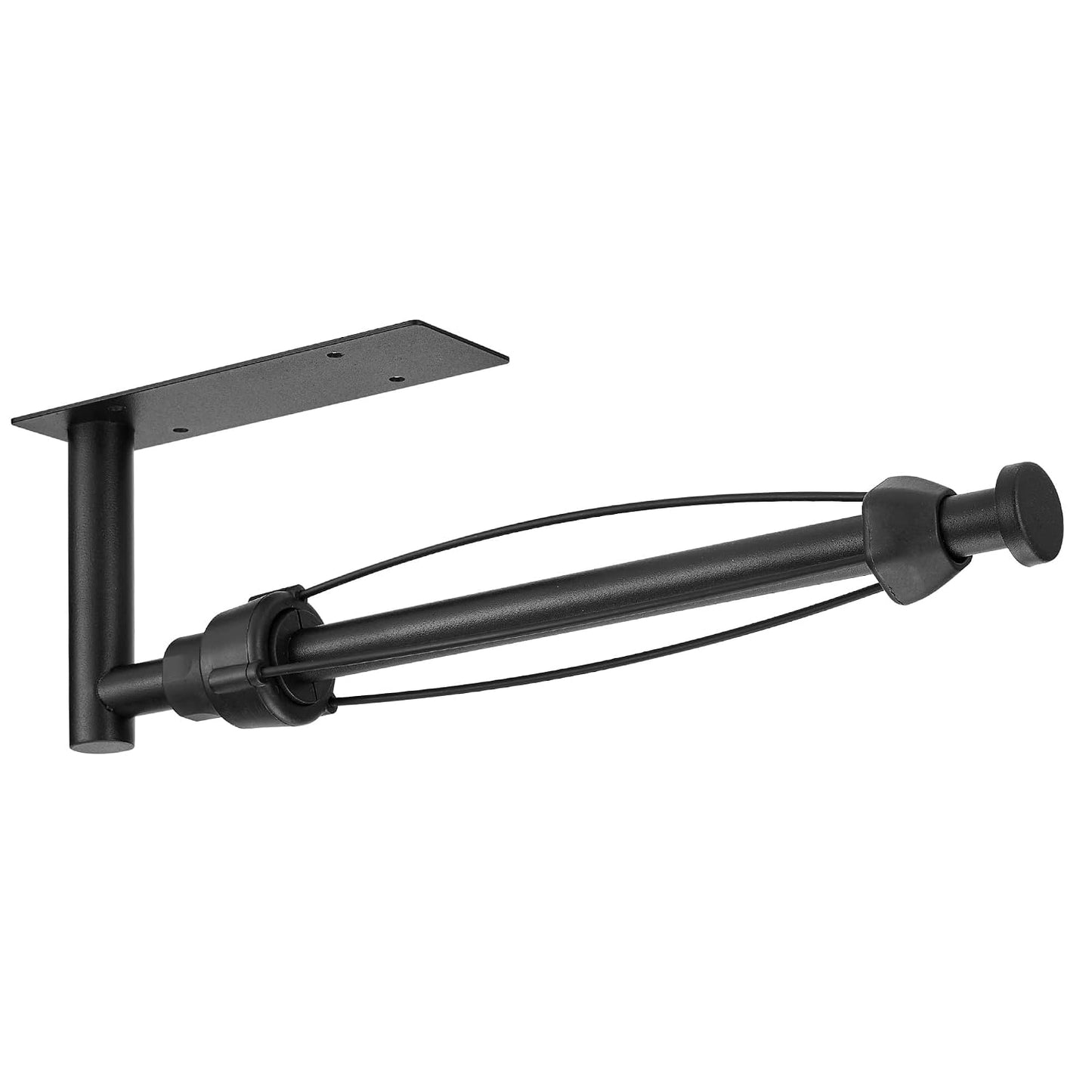 DEKAVA Under Cabinet Wall Mount Paper Towel Holder, Self-Adhesive Bar, Stainless Steel 13 inch (Black)