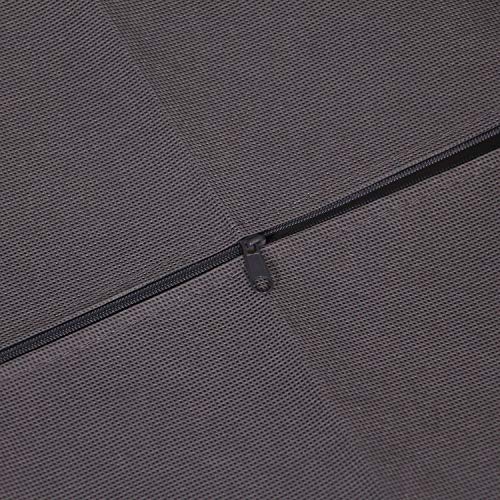 DIOMMELL 4 Pack Foldable Cloth Storage Box Closet Dresser Drawer Organizer Fabric Baskets Bins Containers Divider for Clothes Underwear Bras Socks Lingerie Clothing, Dark Grey 22-0000