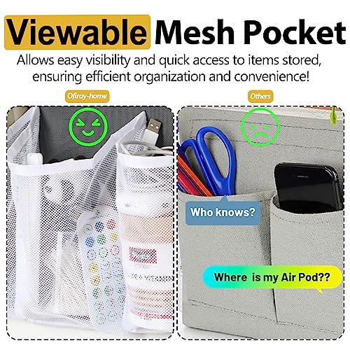RV Shoe Storage for Bedside - 16 Extra Large Pocket Entryway Shoes Rack | Wall Mounted Bed Hanging Pocket Organizer, Bedside Caddy for Shoes and Tool Accessories, RV & Camper Essentials 2 Pack