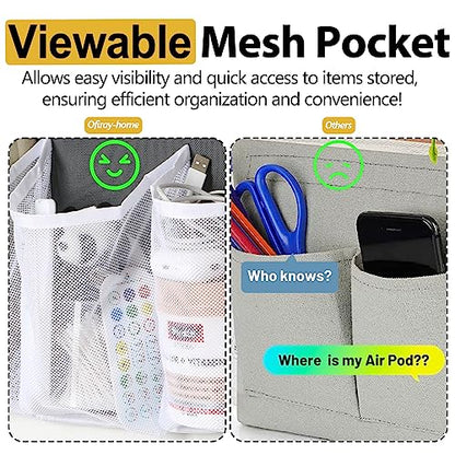 RV Shoe Storage for Bedside - 16 Extra Large Pocket Entryway Shoes Rack | Wall Mounted Bed Hanging Pocket Organizer, Bedside Caddy for Shoes and Tool Accessories, RV & Camper Essentials 2 Pack