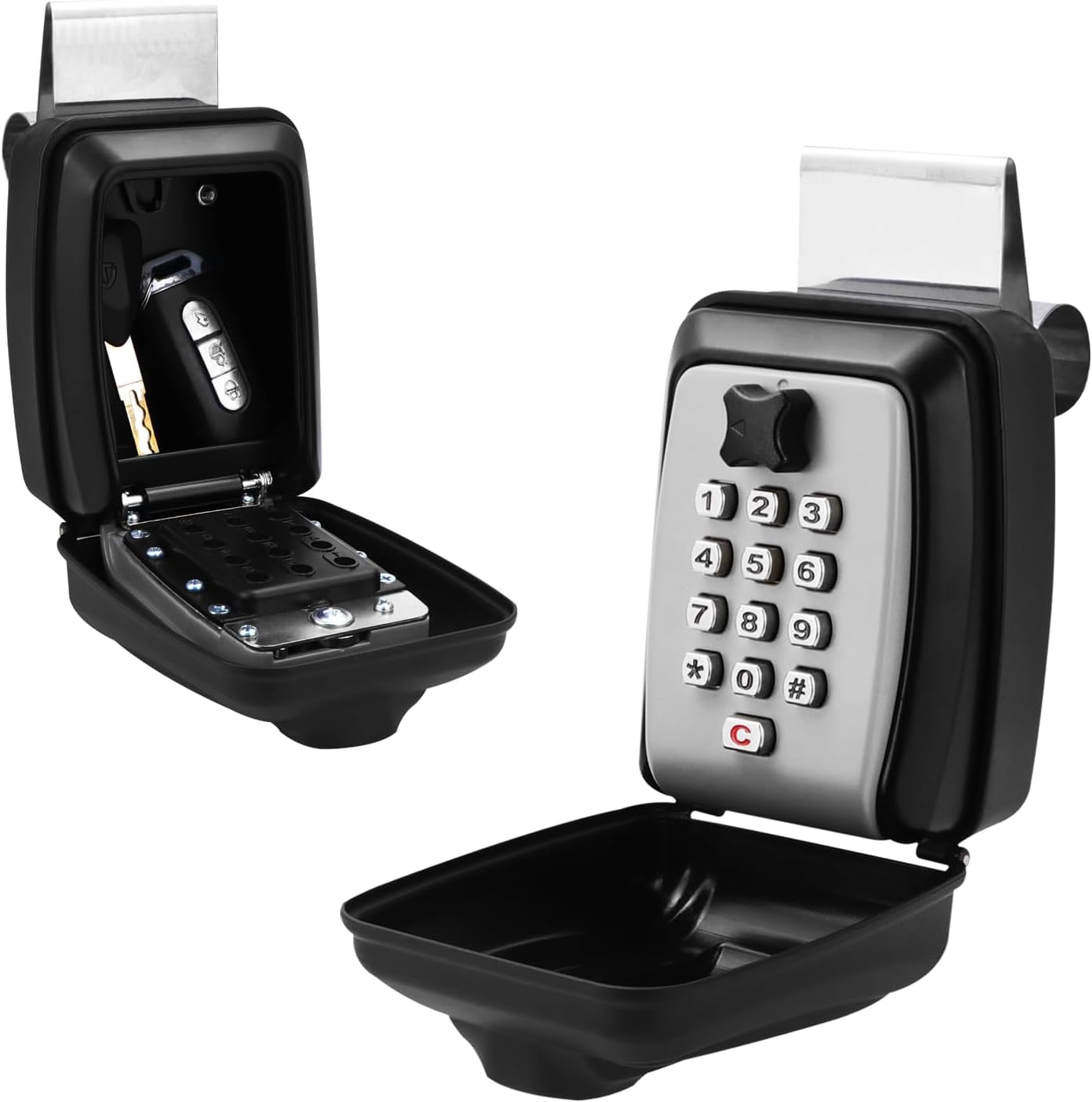 Upgrade SL-591 Car Window Lock Box, car Key Lock Box, Car Lock Box | Car Window Punch Button Lock Box, Vehicle Window Lock Box, Lock Boxes for car fit for Ride Share, Turo, GetAround