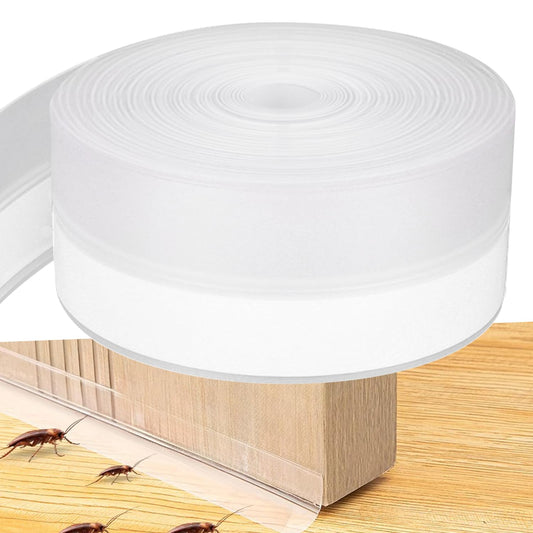 Weather Stripping Door Seal Strip 33 Feet Strip Bo... (Clear | Silicone Rubber)