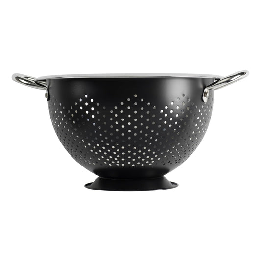 Colander Premium Stainless Steel Construction with... (Black | Stainless Steel)