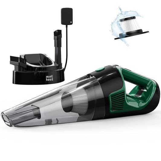 Cordless Handheld Vacuum, 9700Pa Suction, LED Ligh... (Dark Green)