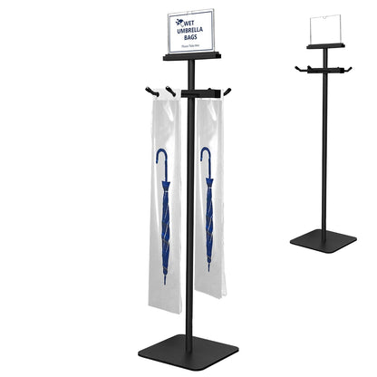 Montex Wet Umbrella Stand with Free 200 Plastic Umbrella Bags and Holder