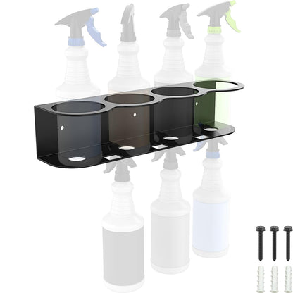Spray Bottle Holder Spray Bottle Holder Wall Mount | Space-Saving Cold-Rolled Steel Garage & Workshop,Home Cleaning,Veterinary Offices,Retail Stores,Garden & Outdoor