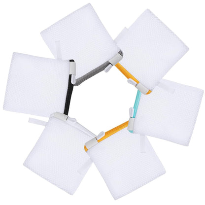 6pcs Laundry Bag Mesh Wash Bag Mini Washing Machine Underwear Washing Bag Zipper Wash Bags Protecting Wash Bag Foldable Laundry Pouch for Home Travel Laundry Room Bag Bra