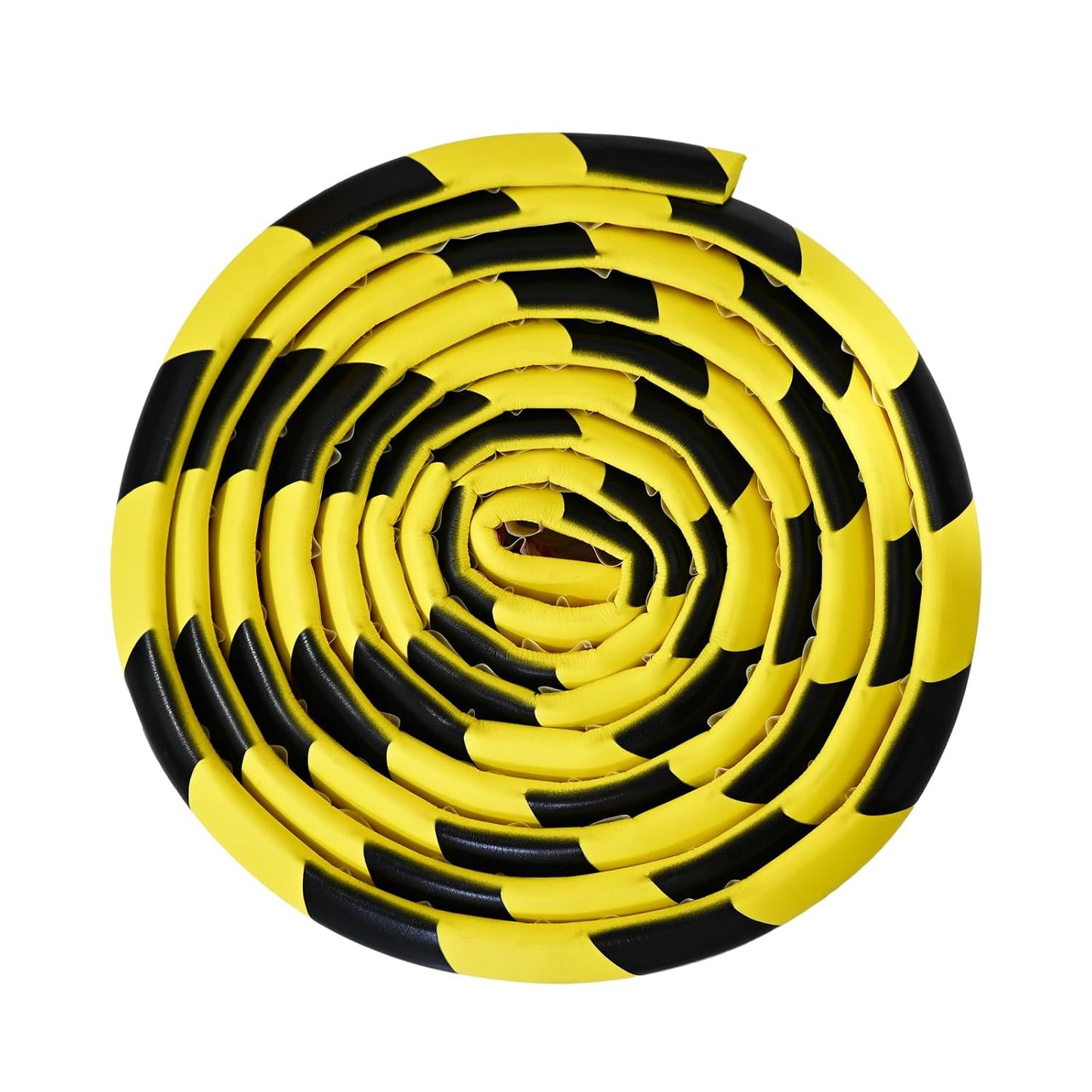 Wall Corner Guards Edge Protector | 16.4 ft | Yellow & Black Warning Stripes | High-Density NBR Foam | Self-Adhesive Bumper for Garage/Warehouse
