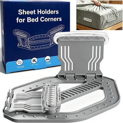 Bed Sheet Holders for Corners, Sheet Grippers, Sheet Lock Prevent Slipping and Wrinkles, Easy Installation, No Metal Corner Sheet Grippers Easily Say Goodbye to Loose Sheets