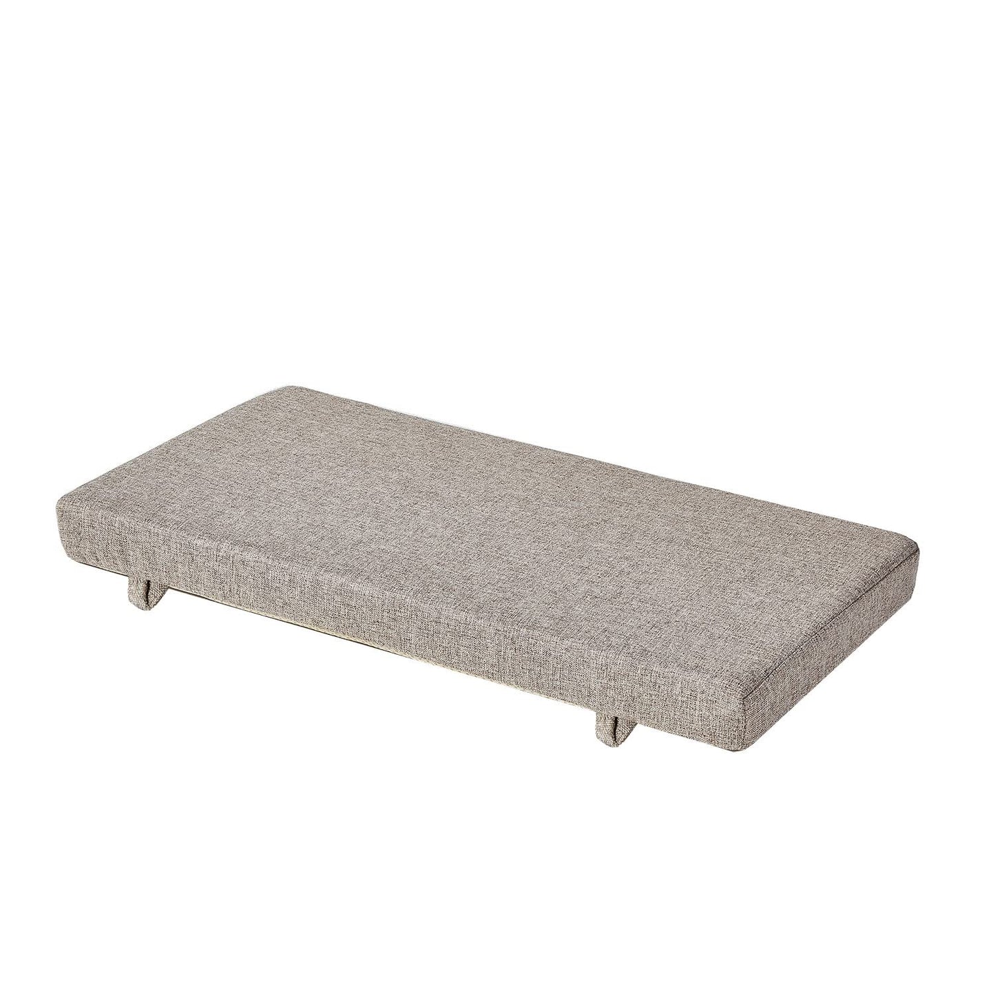 Piano Bench Cushion 32x12 Inch for Indoor with Non Slip Bottom,Light Brown | Bench seat pad with high density foam, removable cover and tie for picnic,kitchen,dining,window,entry way and shoe storage