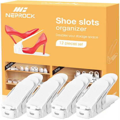 Shoes Slots Organizer for Closet, Shoe Rack Organi...