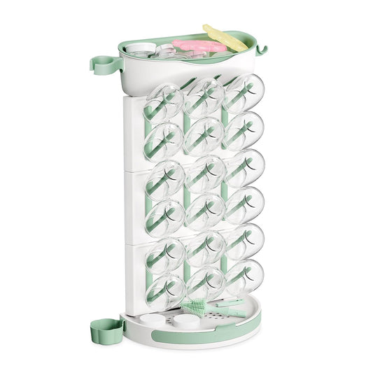 Baby Bottle Drying Rack, 18 Bottles Vertical Space... (Undefined | Plastic)