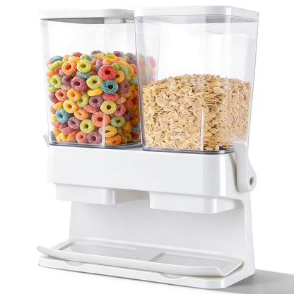 Cereal Dispenser Countertop 2 Pack 3L, 6L Large Dual Control
