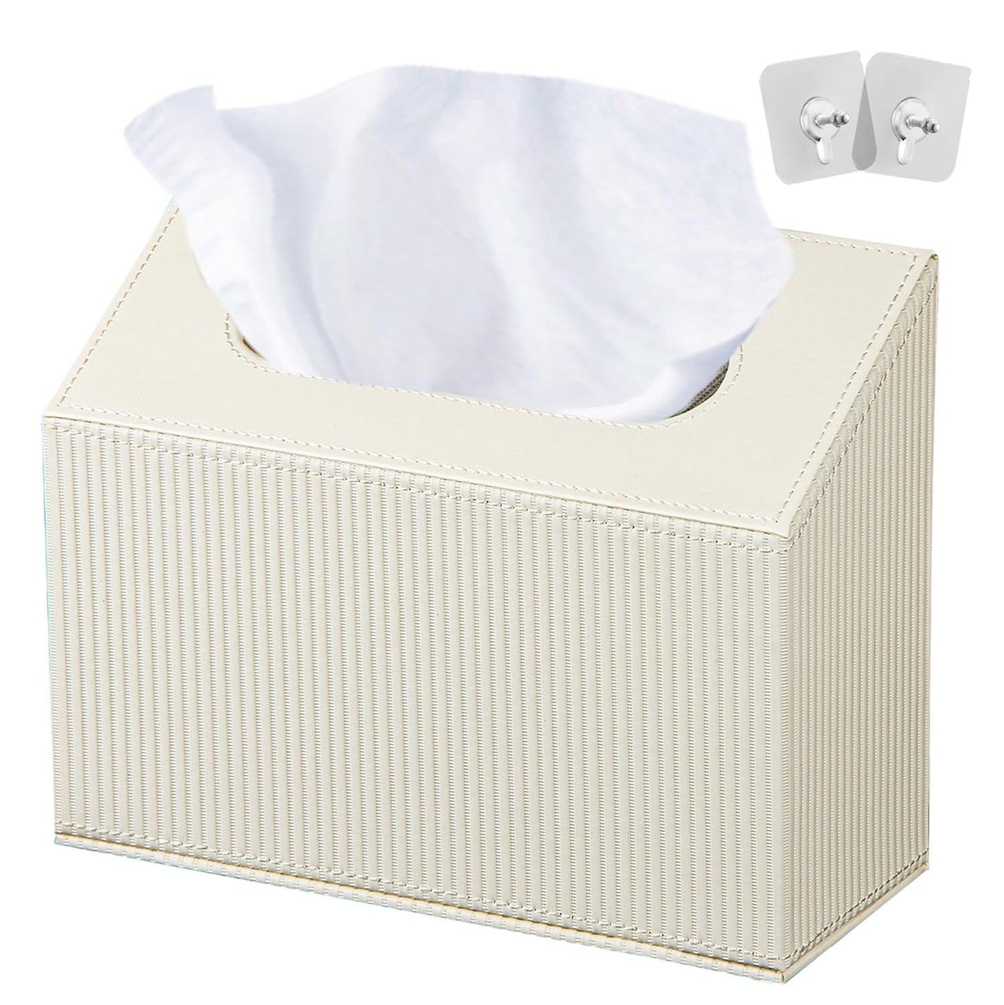 Hand Towel Cover/Holder Suitable for Kleenex Disposable Paper Hand Towels | PU Leather Tissue Box Cover, Wall-Mounted Modern Hand Towels Dispenser for Dining Room, Kitchen, Bathroom, Home Decor