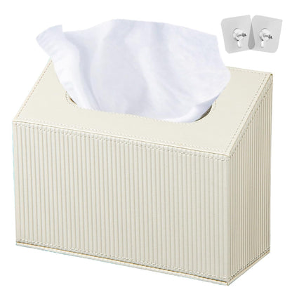 Hand Towel Cover/Holder Suitable for Kleenex Disposable Paper Hand Towels | PU Leather Tissue Box Cover, Wall-Mounted Modern Hand Towels Dispenser for Dining Room, Kitchen, Bathroom, Home Decor