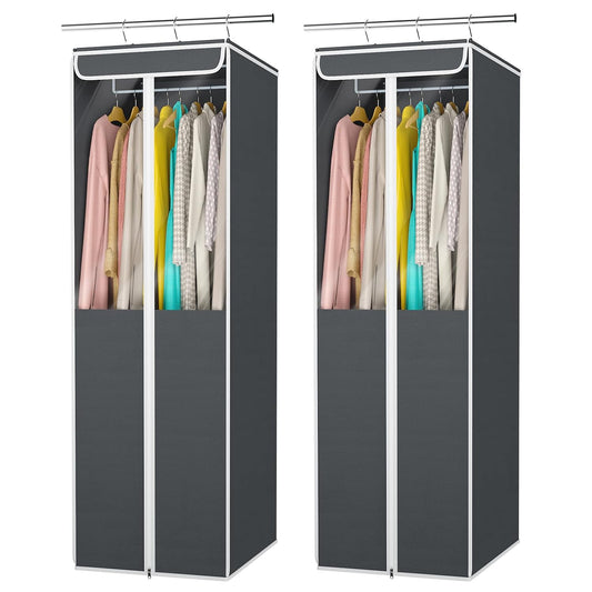 Garment Bags for Hanging Clothes, Dress Bag 54 In,... (Grey)