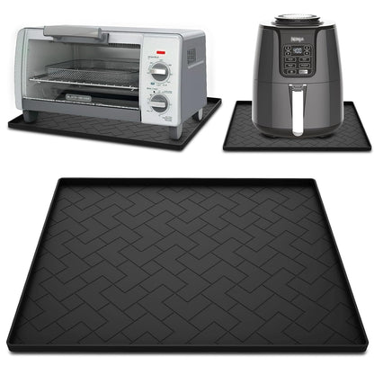 Silicone Heat Resistant Mat For Air Fryer-18''x15''x0.5''Perfect for Ninja,Cosori,Chefman and Most Air Fryers Bottom Silicone air fryer accessories-Protects Countertops From Damage and Scratches
