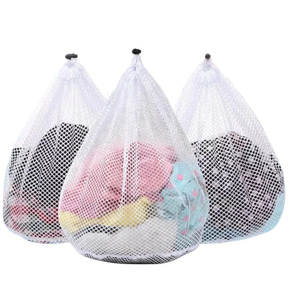 3 Pack XXL Mesh Laundry Bags for Delicates, Extra Large Laundry Wash Bags for Clothes,Bed Linen,Toys with Drawstring Closure Sturdy(3 XXLarge 28 x 26 Inches)