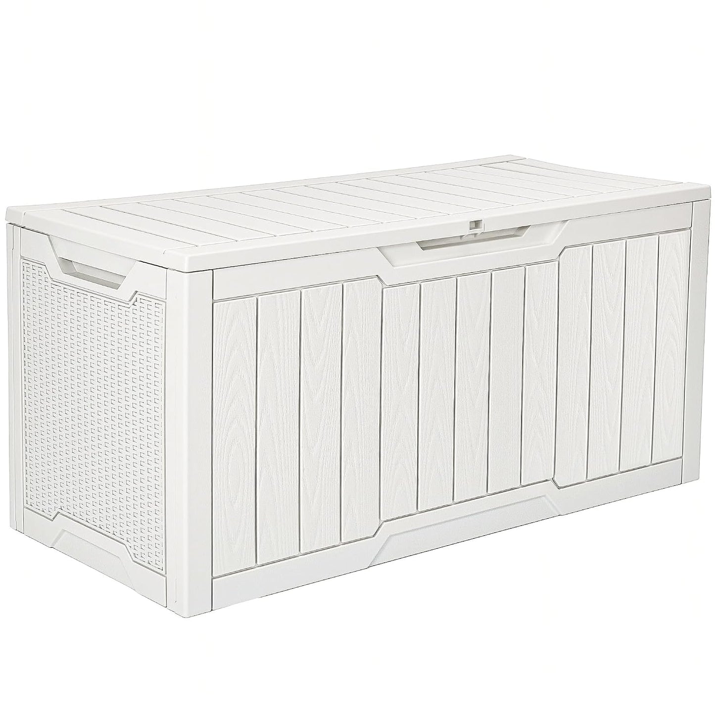 YITAHOME 100 Gallon Large Outdoor Deck Box | Waterproof Resin Storage Box, Lockable Indoor Outdoor Storage Container for Patio Furniture Cushions, Pool Accessories