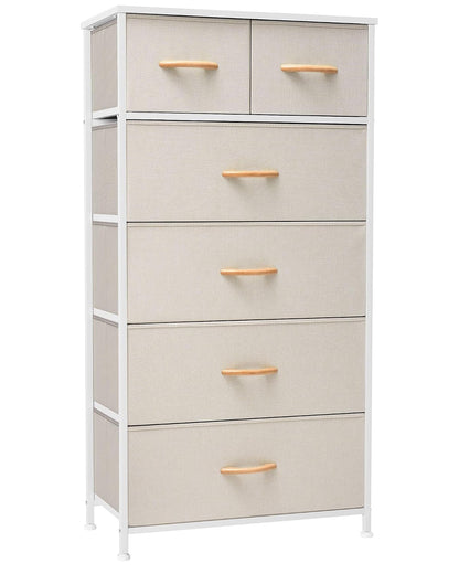 Dresser for Bedroom Tall Skinny Dresser Storage To... (Beige)