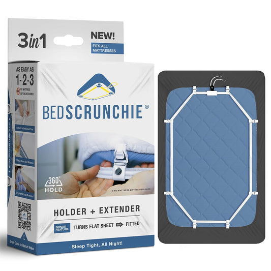 Sheet Holder Straps - Heavy Duty Gripper Clips - Strengthened Parachute Cord - 360 Degree Bed Sheet Tightener - Strongest and Effective Extender - Fits All Mattress Sizes