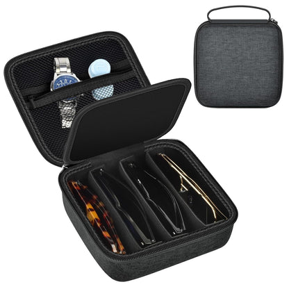 Travel Sunglass Organizer Case for Quay Polarized Sunglasses Men Women, Trendy Glasses Storage Box (Bag Only)