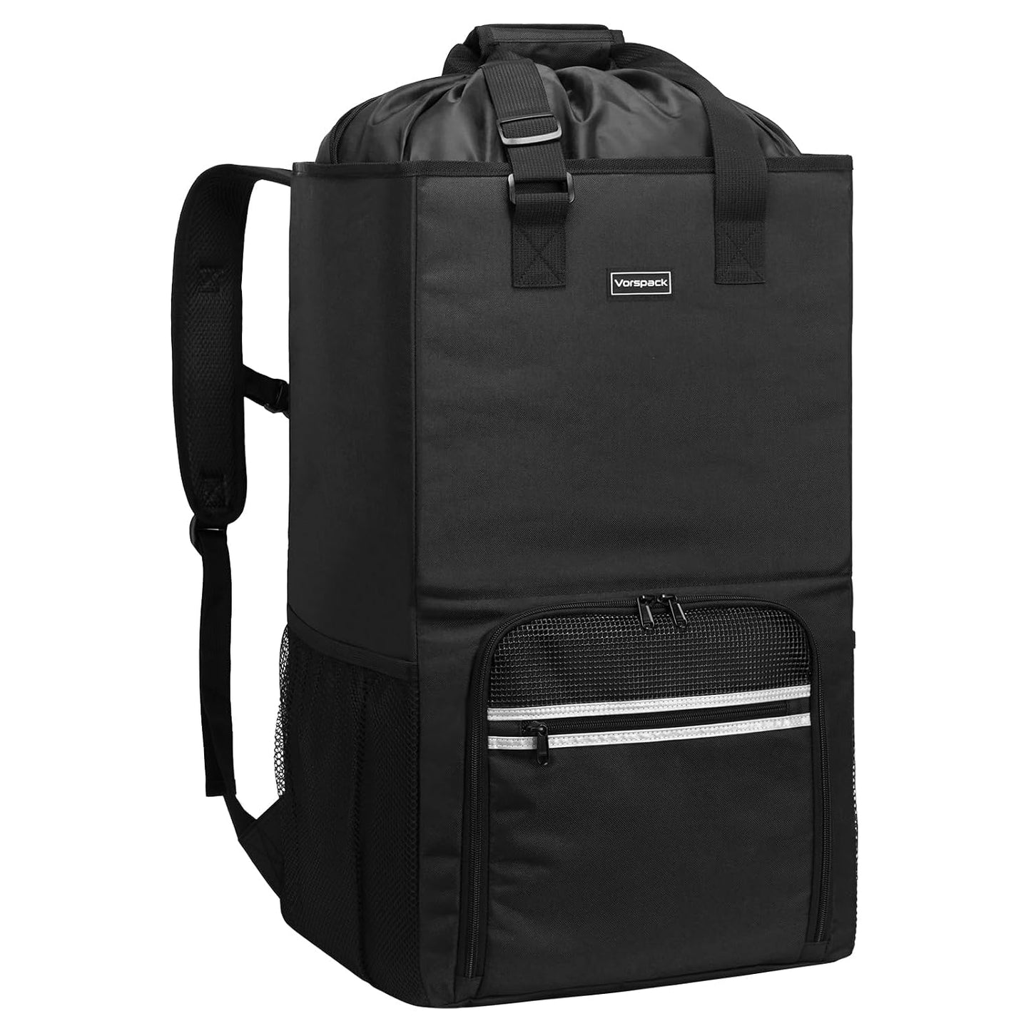 Vorspack Laundry Bag Backpack - Extra Large Laundry Bags with Shoulder Straps Heavy-duty 2 in 1 Laundry Hamper Basket for College Dorm Camp Laundromat Room Essentials - Black
