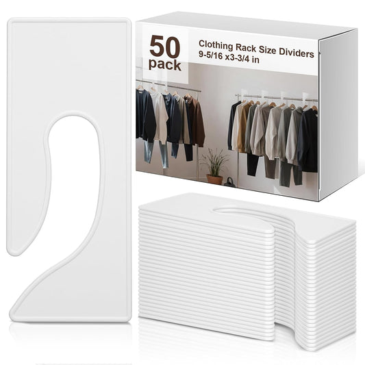 50 Pack Clothing Rack Size Dividers 9-5/16 x 3-3/4...