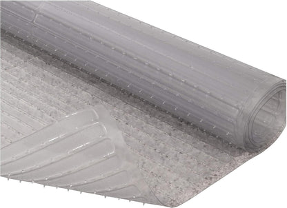 RESILIA Deep-Pile Carpet Runner - Plastic Vinyl Carpet & Rug Protector, Waterproof Clear Vinyl Floor Runners, 27 Inches Wide x 6 Feet Long, Made in The USA