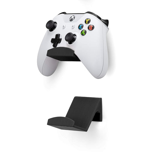 BRAINWAVZ Game Controller Holder Wall Mount Stand (2 Pack) for Xbox, PS5, Series X, ONE, PS4, PS3, Switch, Nintendo, PC & More, Fits Latest & Retro Gamepads, Stick On, Easy to Install, UGC1