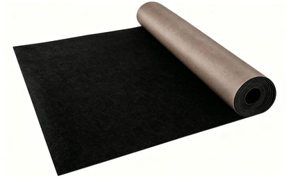0.25" Thick Black Boat Carpet Marine,5x7ft Waterproof Non Slip TPR Backing Felt Indoor Outdoor Rugs for Home Patio Porch Deck Tent Carpet, When Water Keeps Soft,Unfading and securely