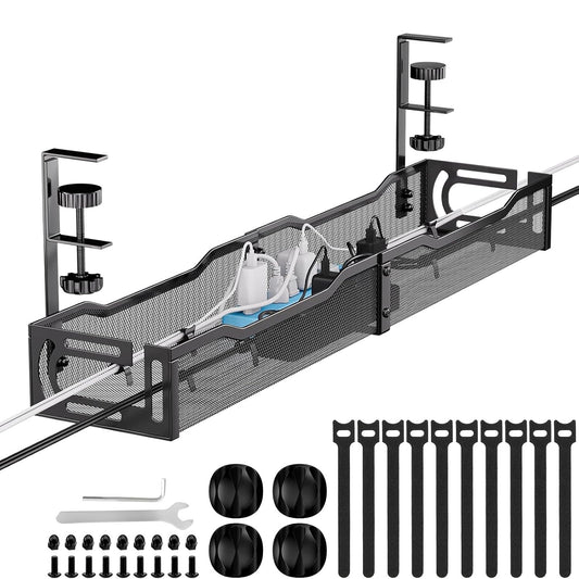 Cable Management, 25'' Cable Management Under Desk... (Black)