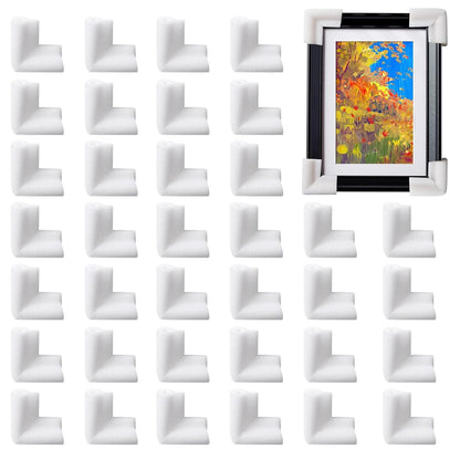 36 Pcs Thickened Foam Corner Protectors for TV,Picture,and Mirror Frames,moving supplies and packing materials for picture boxes,shipping supplies for book corner