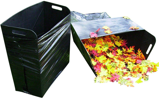 The Original Lawn and Leaf Trash Bag Holder Holds 30-42 Gallon Bags Open For Easy Filling. No Assembly Required. Made in U.S.A.
