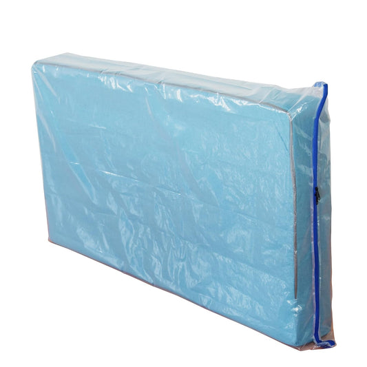 2 Pack Crib Mattress Storage Bags with Zipper, 4 Mil Thick Cover | Plastic Mattress Protector for Moving, Waterproof, Heavy Duty, Tear and Puncture Resistant, Long Term Use