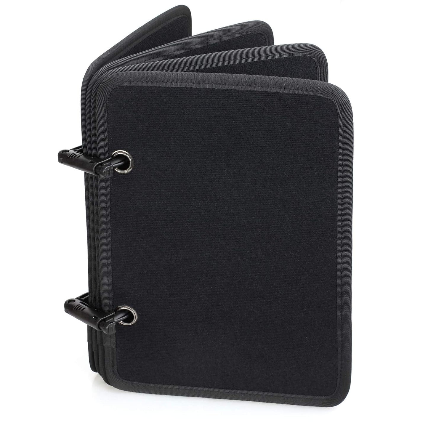 LIVANS Patch Booklet Organizer, Flip-Page Patch Book | Mini Display Patches Panel Board with Removable Ring Binders, for Morale Patches, Badges, and Collections