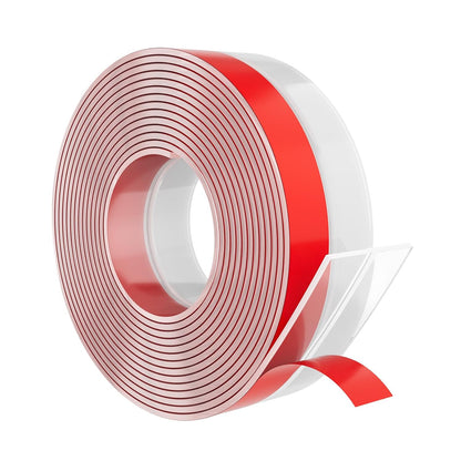 Elvone Weather Stripping Door Seal for Door Frames, 20'x2 x0.08, Clear | Self-adhesive flexible silicone seal tape for door frame gaps and window gaps. block drafts, dust, and noise