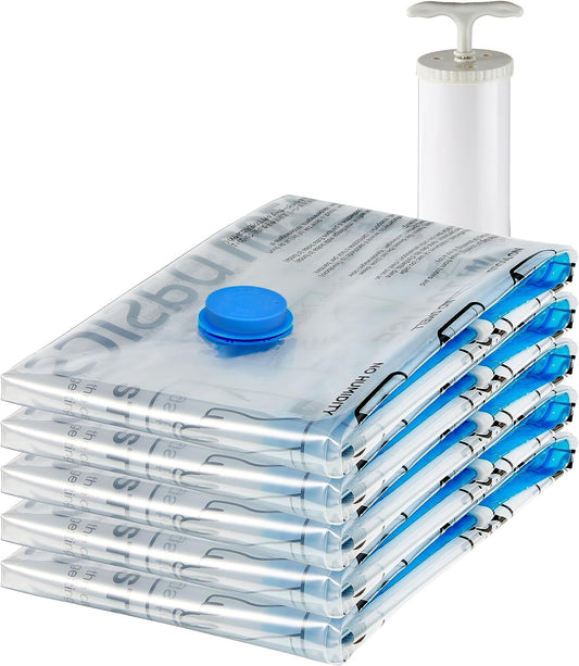 Vacuum Storage Bags, Compression Space Saving for... (Clear)