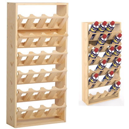 MYOYAY 6-Tier 24 Holes Spray Paint Can Rack, Wall Mount Storage Holder | Spray Bottle Organizer for Garage, Workshop & Craft Room, Space-Saving Paint Can Storage Rack with Easy Access Display