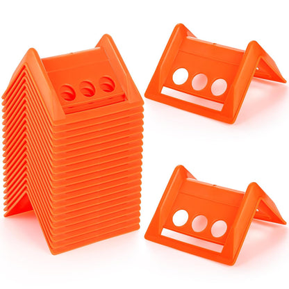 20 Packs Edge Protectors for Cargo Loads, Flatbed Corner Protectors, Tiedown Plastic Protector, Truck Shipping, Protects Cargo Edges, Orange
