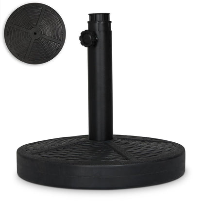 Backyard Expressions 26.5 Lb Umbrella Stand, Patio Umbrella Base, 15 in Diameter